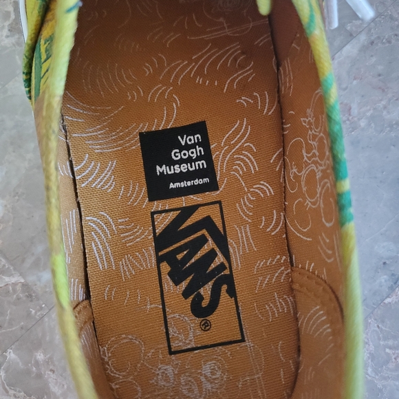 Vans Van Gogh Museum Sunflower Unisex Shoes Size M5 W6.5 - Picture 7 of 9